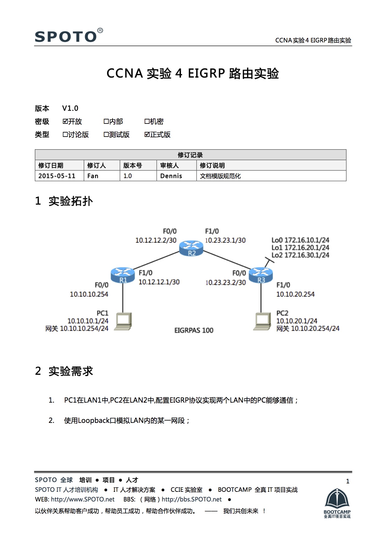 CCNA 实验5 EIGRP趣味实验